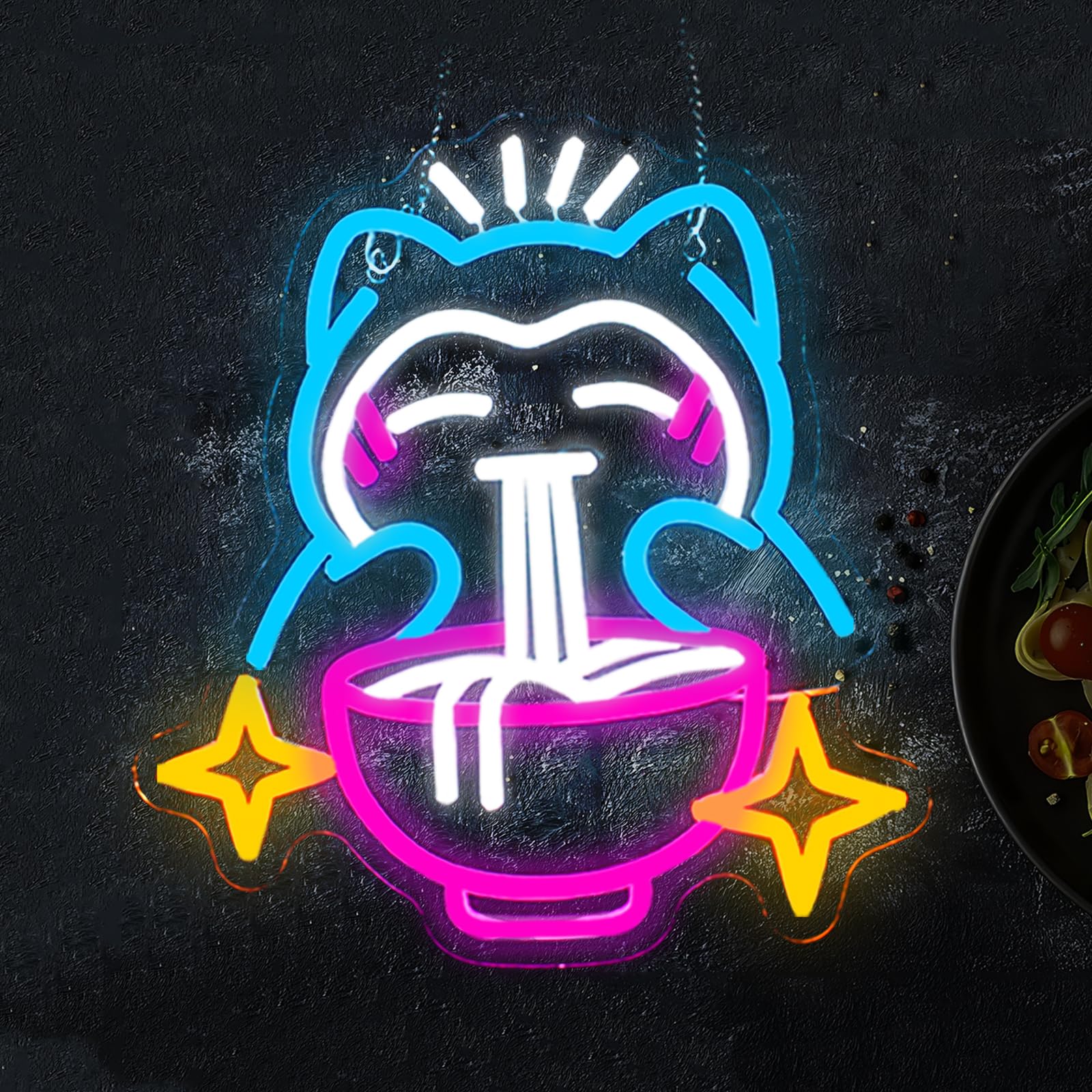 Restaurant Lighting Decoration - LED Ramen Neon Light - Cute