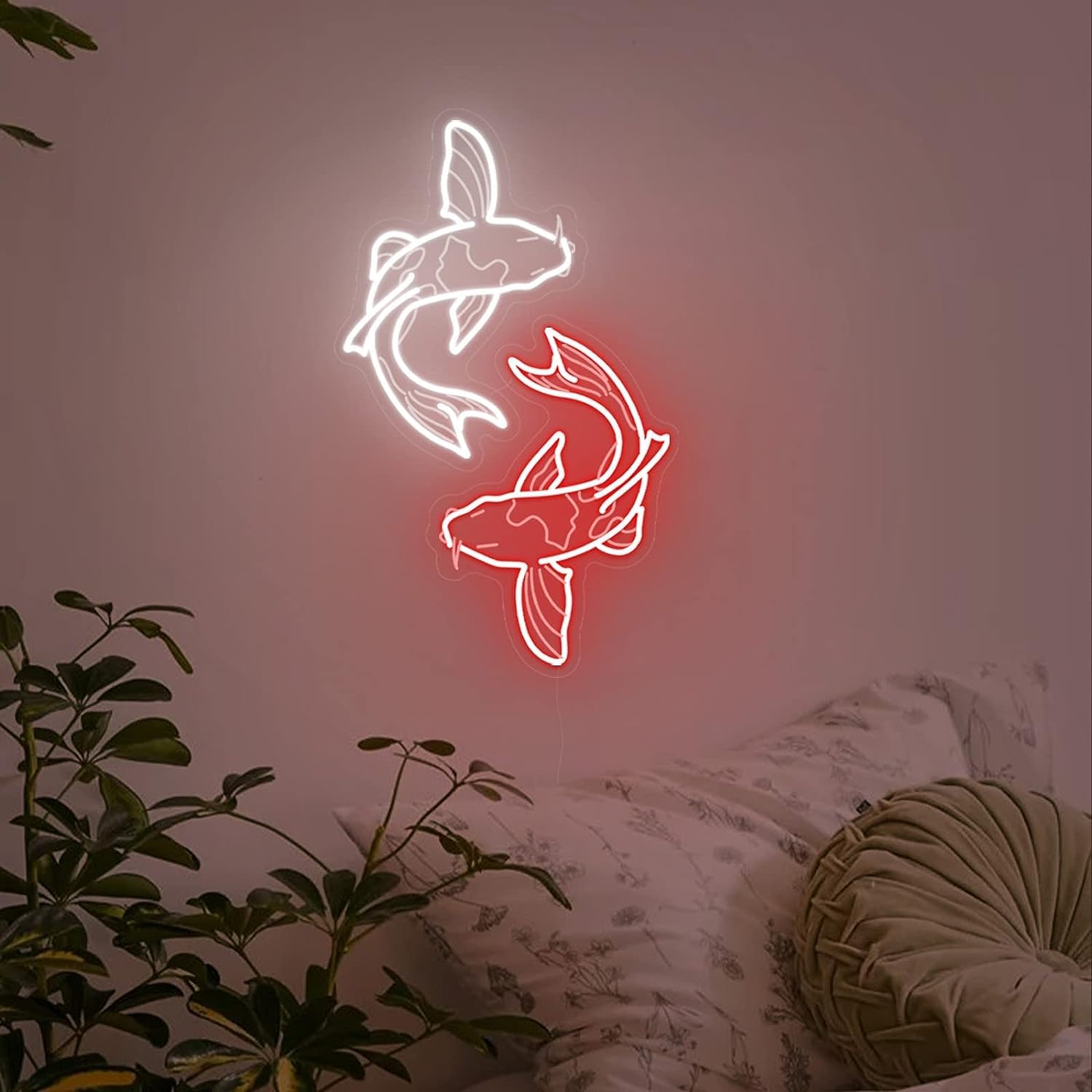 Restaurant Lighting Decoration - Koi Fish Neon Sign USB LED
