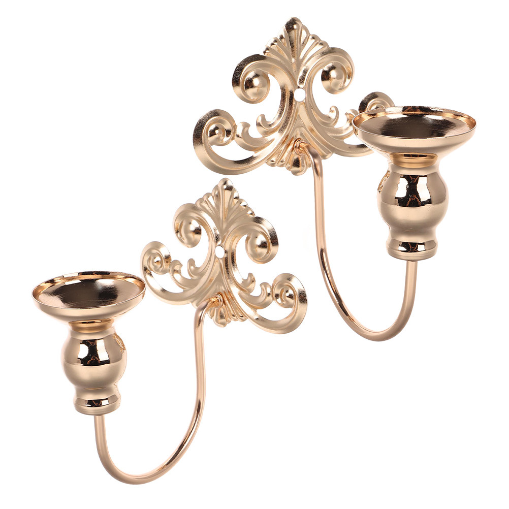 Vintage Lighting Decor - 2Pcs Vintage Iron Wall Mounted Holder