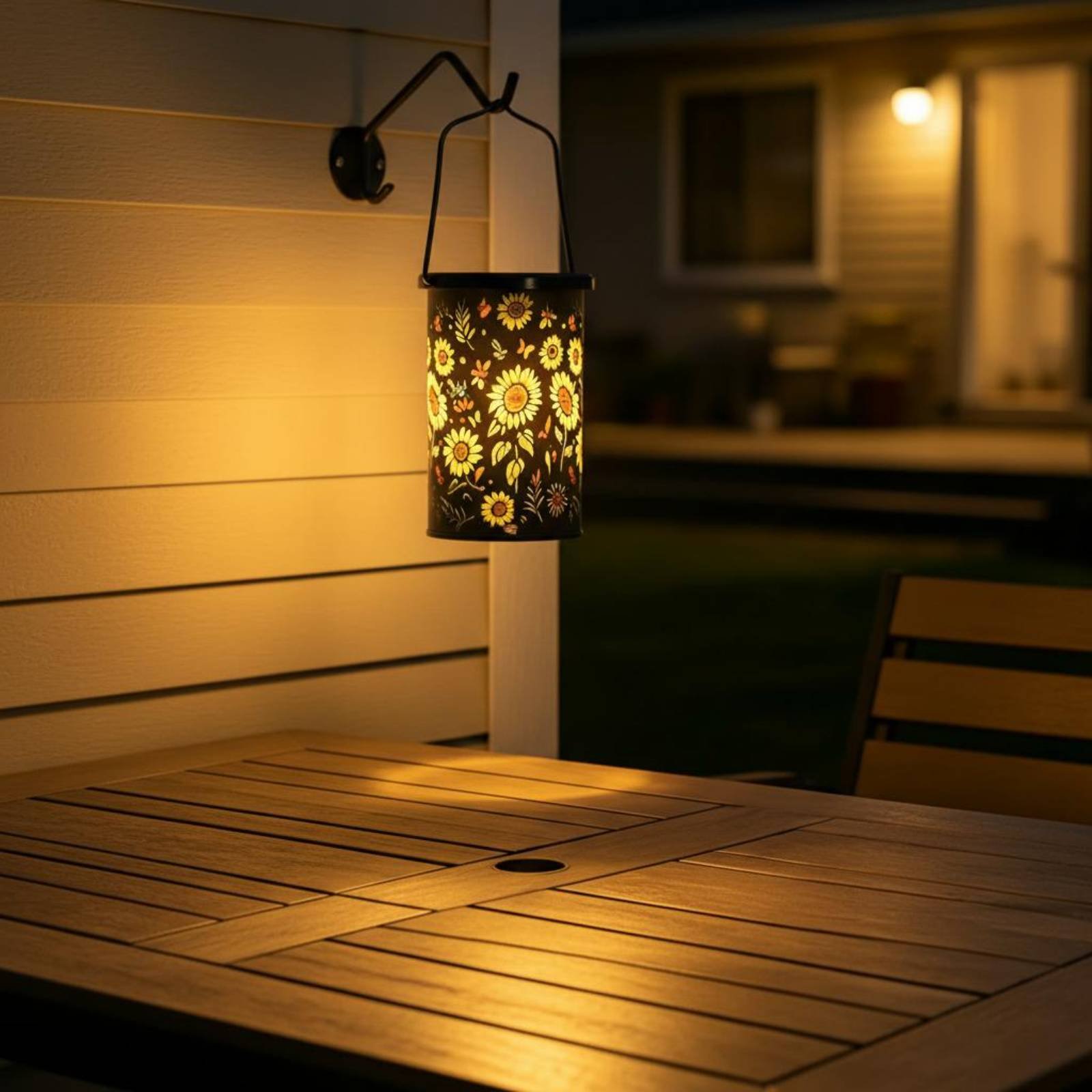 Vintage Lighting Decor - Floral Lantern Vintage Design Hanging Solar