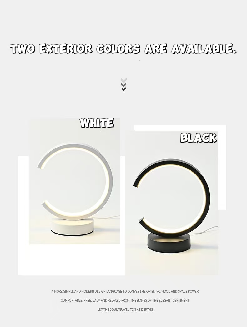 Restaurant Lighting Decoration - 20CM LED Simple Circular Ring Table