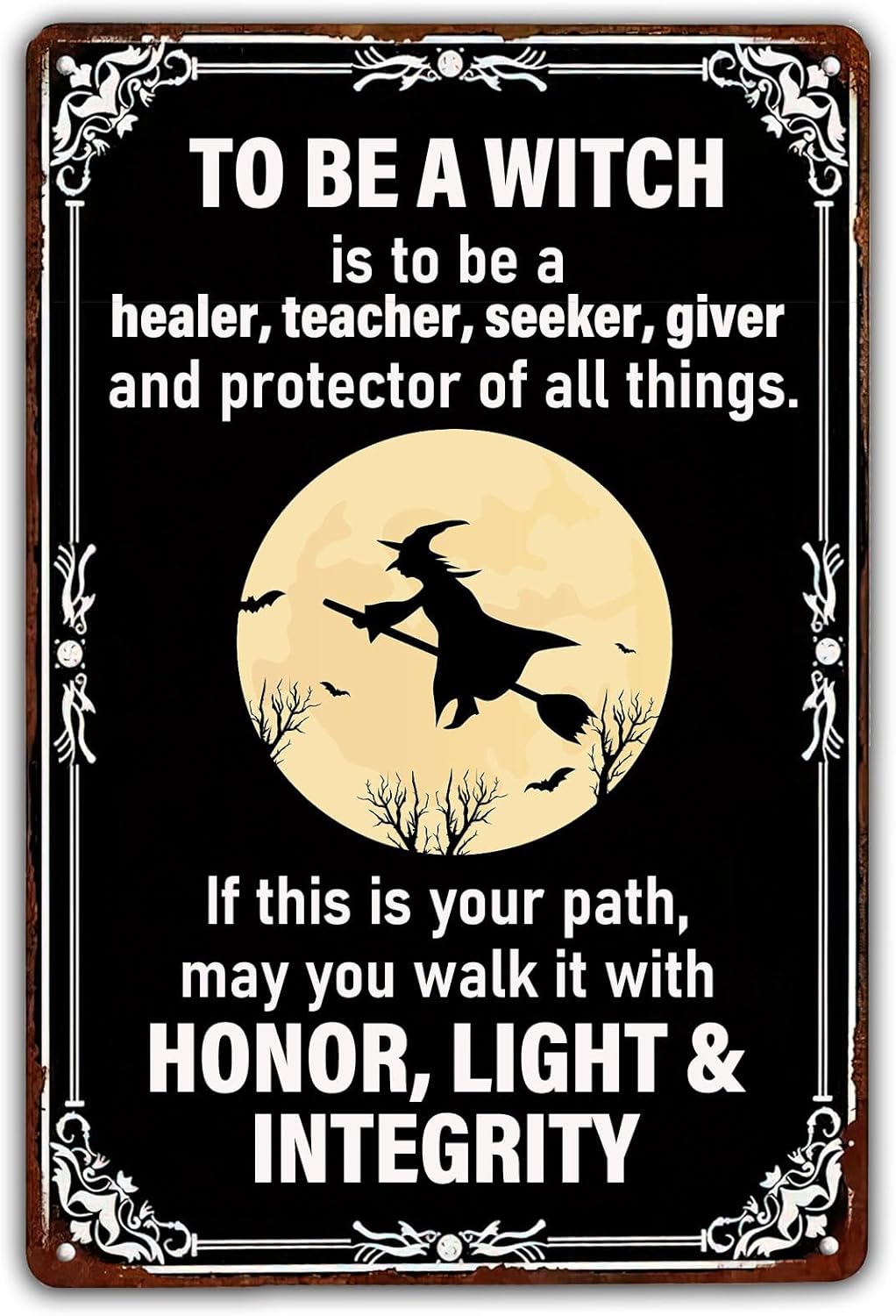 Vintage Lighting Decor - 1p,To Be A Witch Honor, Light