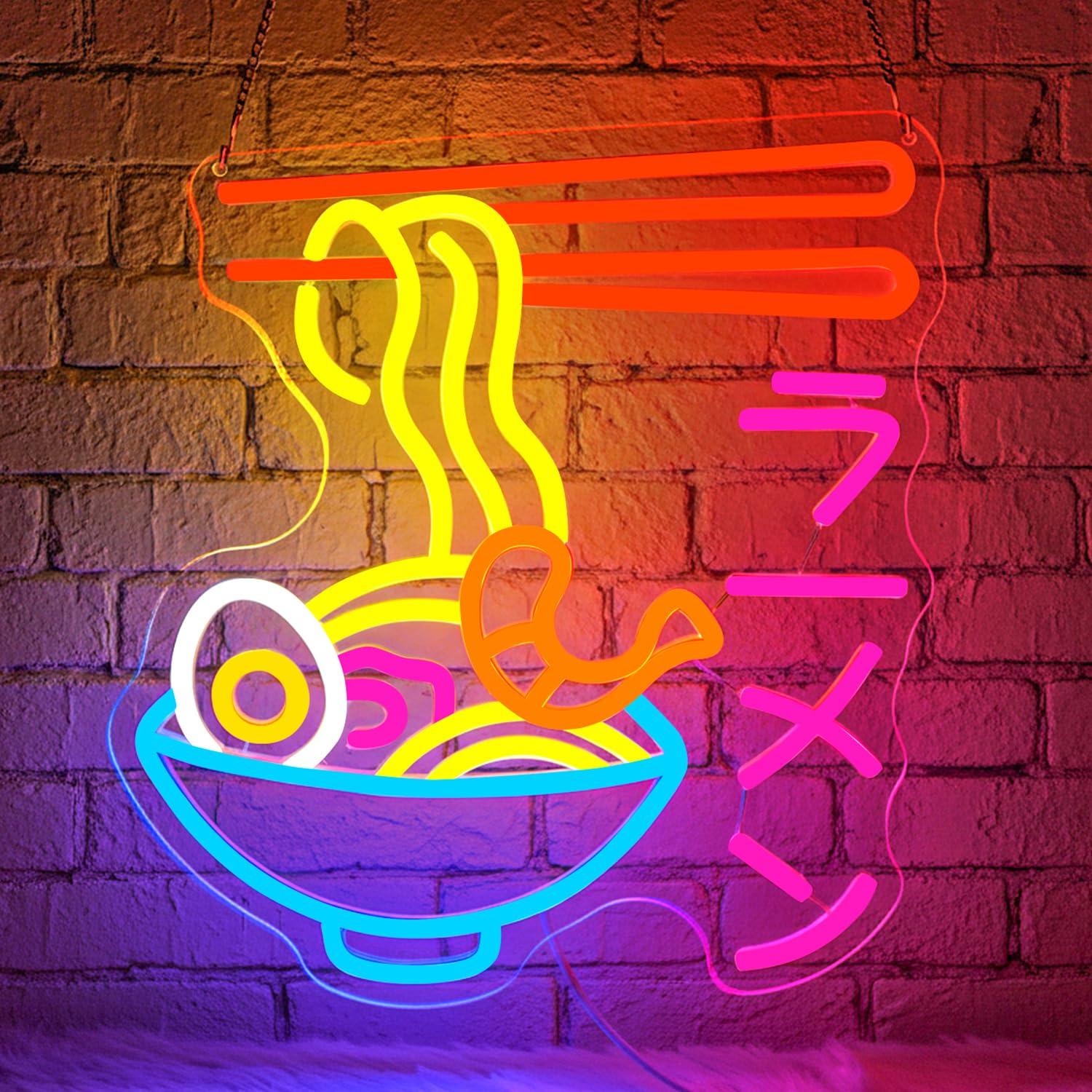 Restaurant Lighting Decoration - Ramen Neon Sign Japanese Noodle Bowl