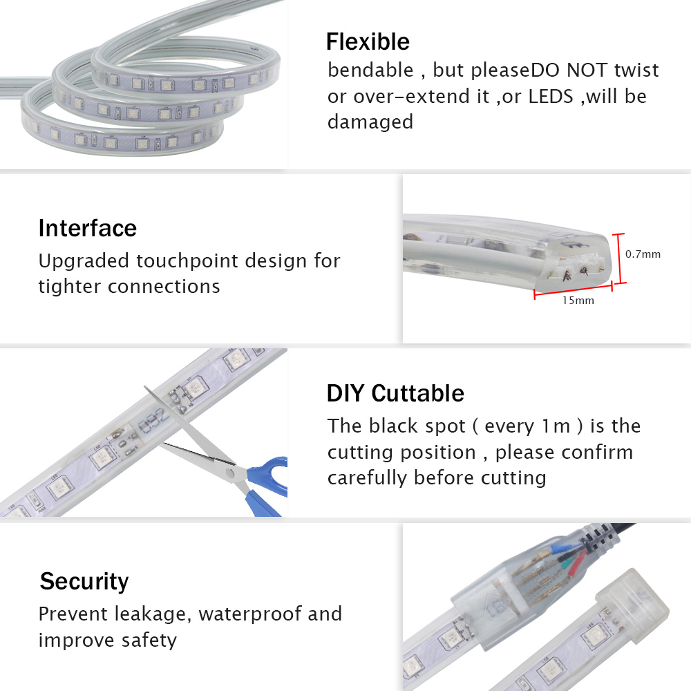 220V Bluetooth RGB Led Strip L - đánh giá và giá Decor Lighting Uk