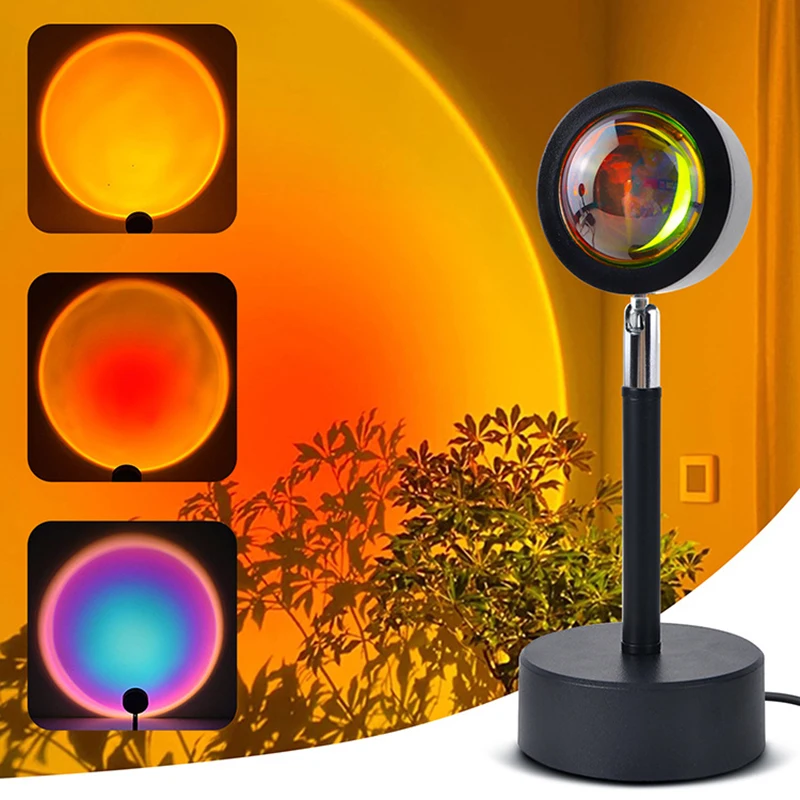 Smart LED Sunset Lamp Colorful - đánh giá và giá Touch Dimmer Lamp