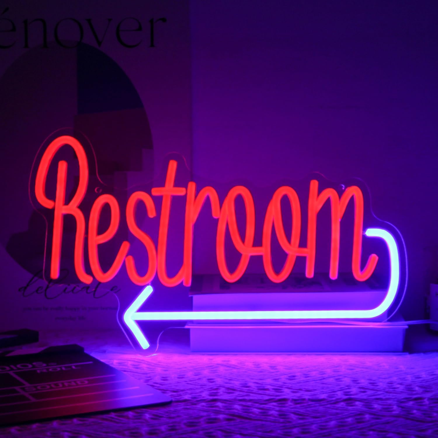 Restroom Neon Sign Toilet Neon - đánh giá và giá Restaurant Lighting Decoration