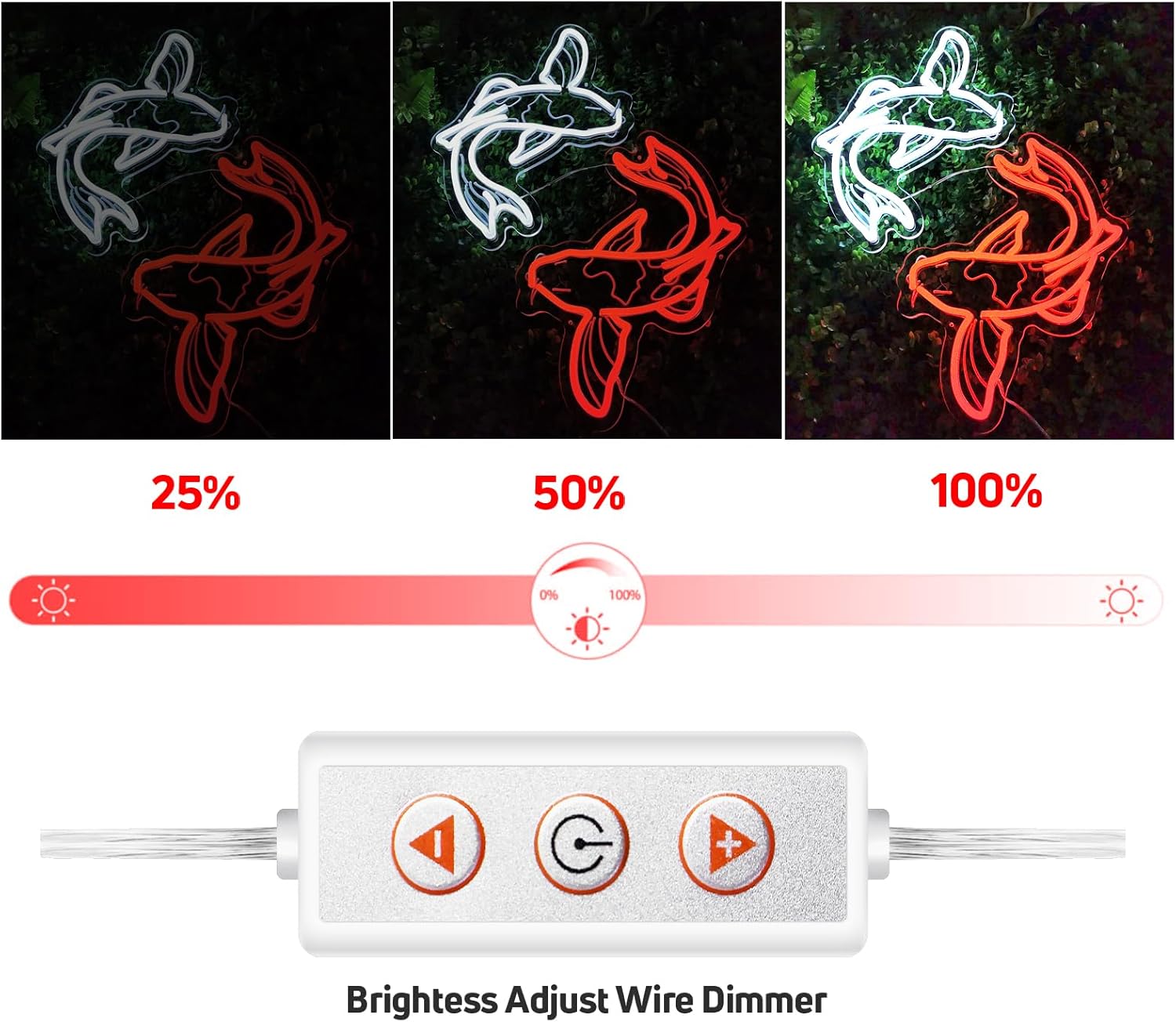 Koi Fish Neon Sign USB LED Neo - đánh giá và giá Restaurant Lighting Decoration