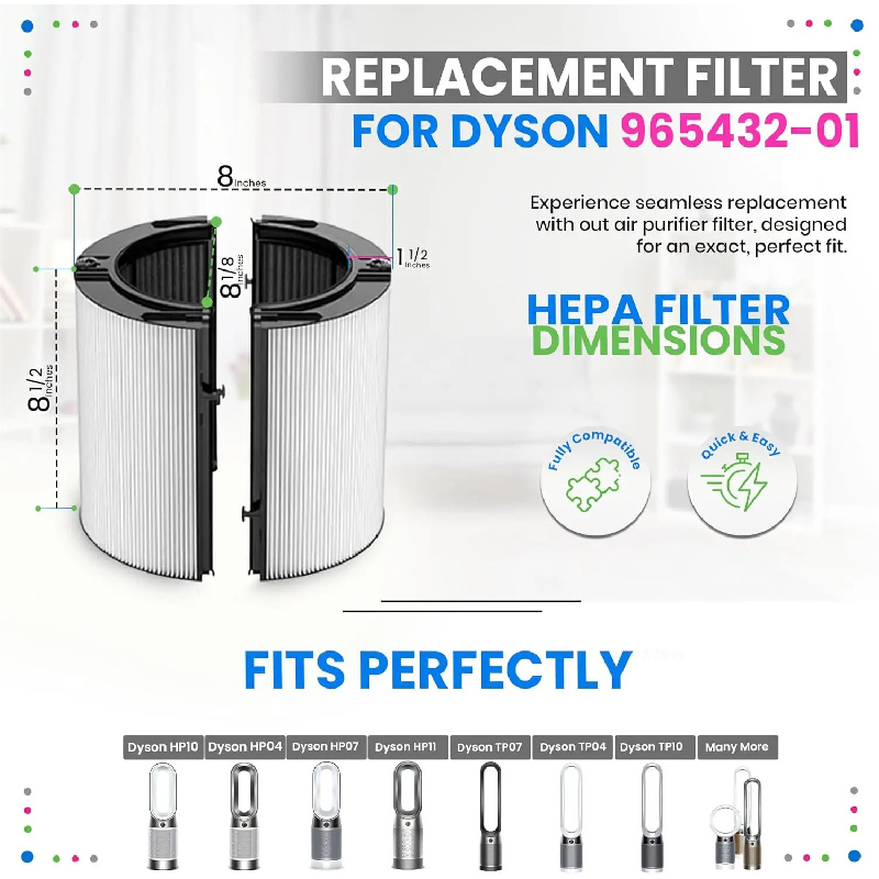 Carbon Filter for Dyson TP06/T - đánh giá và giá Dyson Fan Tp07