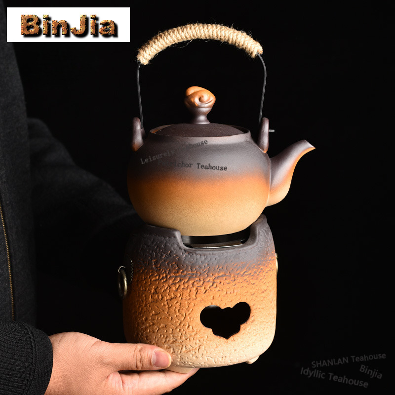 Crude Pottery High-handled Pot - đánh giá và giá Candle Holder Set