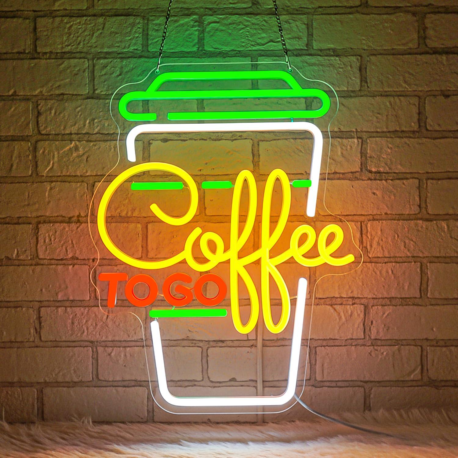 Coffee Neon Sign USB Dimmable  - đánh giá và giá Restaurant Lighting Decoration