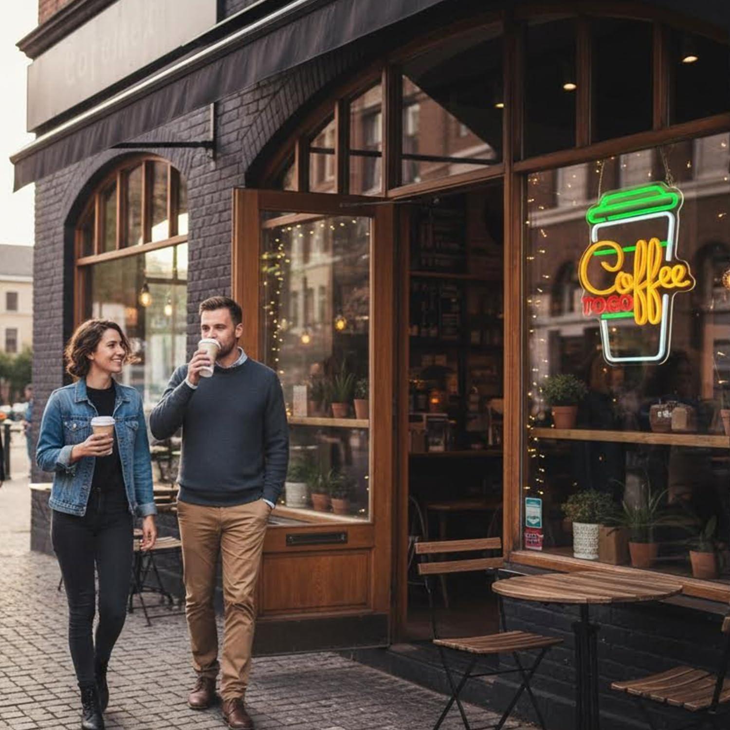 Coffee Neon Sign USB Dimmable  - đánh giá và giá Restaurant Lighting Decoration