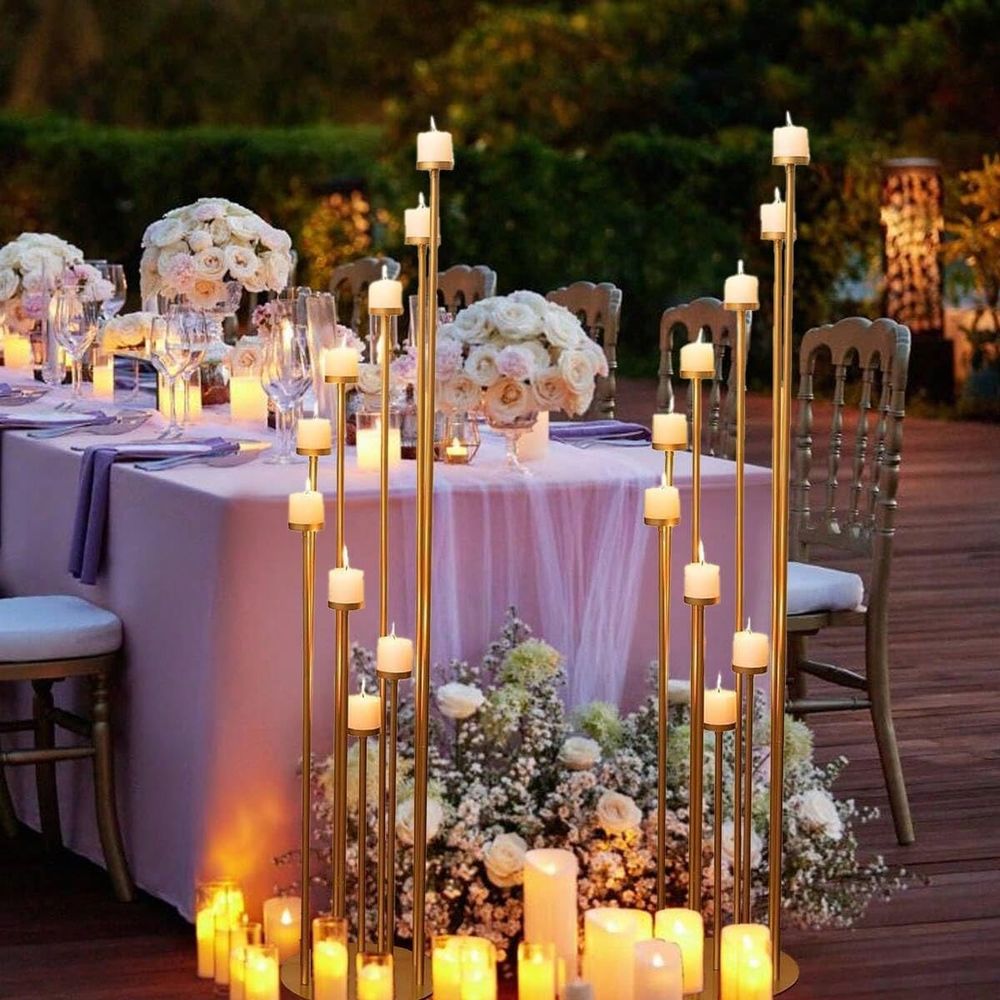 2Pcs 9 Arm Candelabra,Floor Ca - đánh giá và giá Candle Holder Set