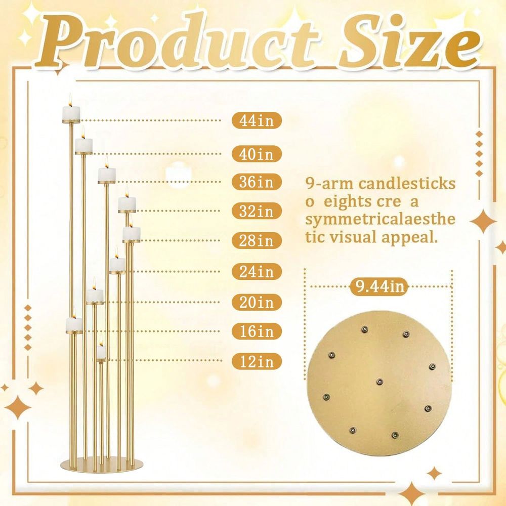 2Pcs 9 Arm Candelabra,Floor Ca - đánh giá và giá Candle Holder Set