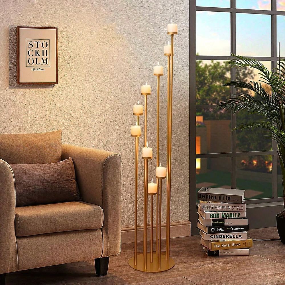 2Pcs 9 Arm Candelabra,Floor Ca - đánh giá và giá Candle Holder Set