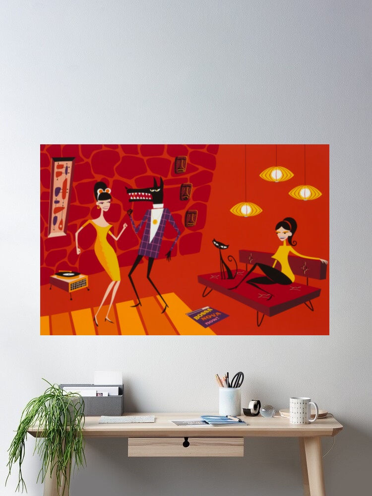 Josh Agle Bossa Nova Now Photo - đánh giá và giá Nova Decor & Lighting Vase