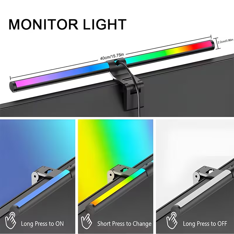 Led Monitor Light Bar Computer - đánh giá và giá Touch Dimmer Lamp