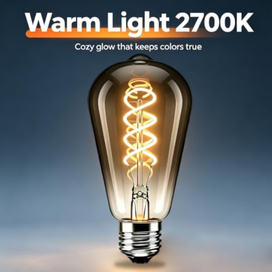 4 Pack ST64 LED Edison Bulbs 6 - đánh giá và giá Vintage Lighting Decor