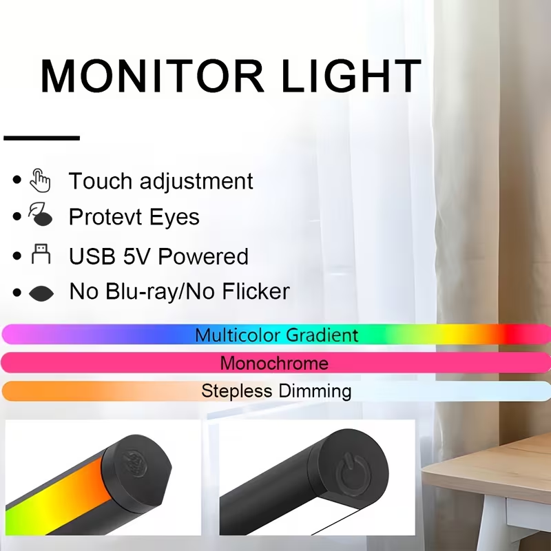 LED Computer Screen Hanging Li - đánh giá và giá Touch Dimmer Lamp