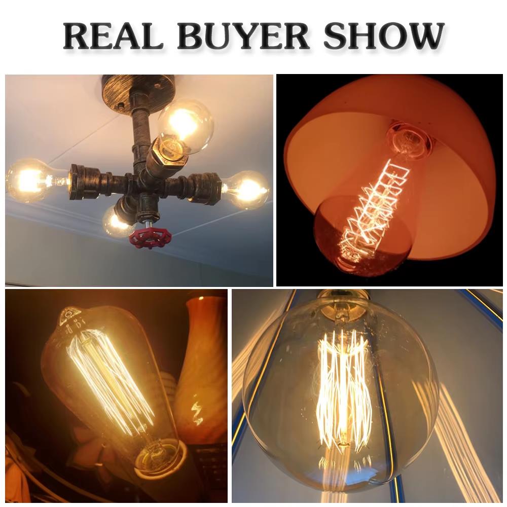 Retro Edison Light Bulb E27 40 - đánh giá và giá Vintage Lighting Decor