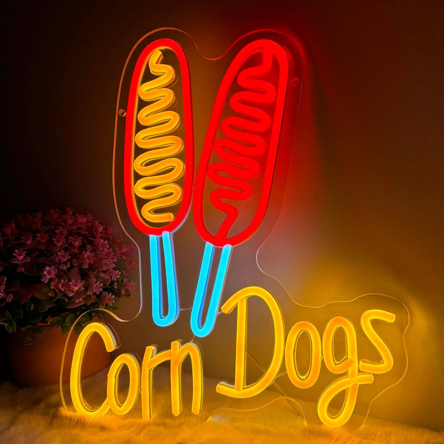 Corn Dog Neon Sign Snack USB D - đánh giá và giá Restaurant Lighting Decoration