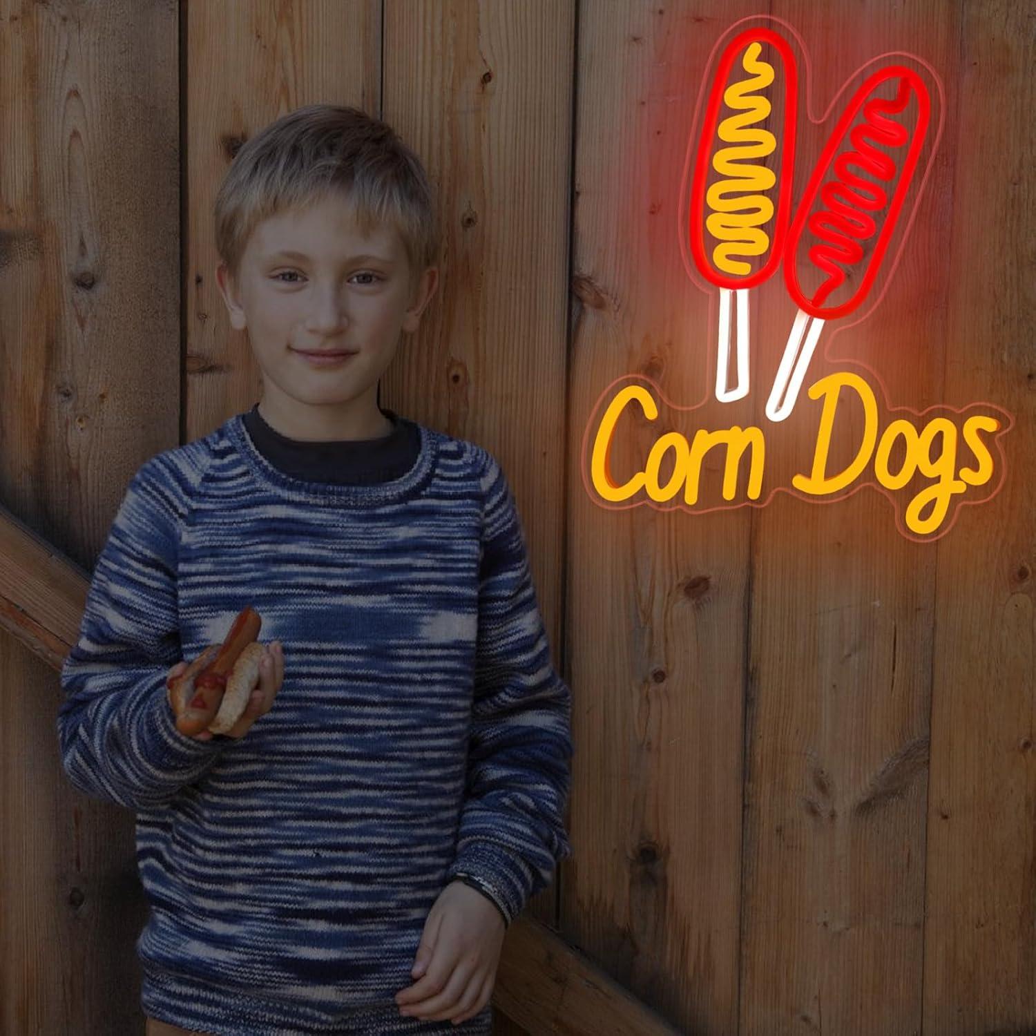 Corn Dog Neon Sign Snack USB D - đánh giá và giá Restaurant Lighting Decoration