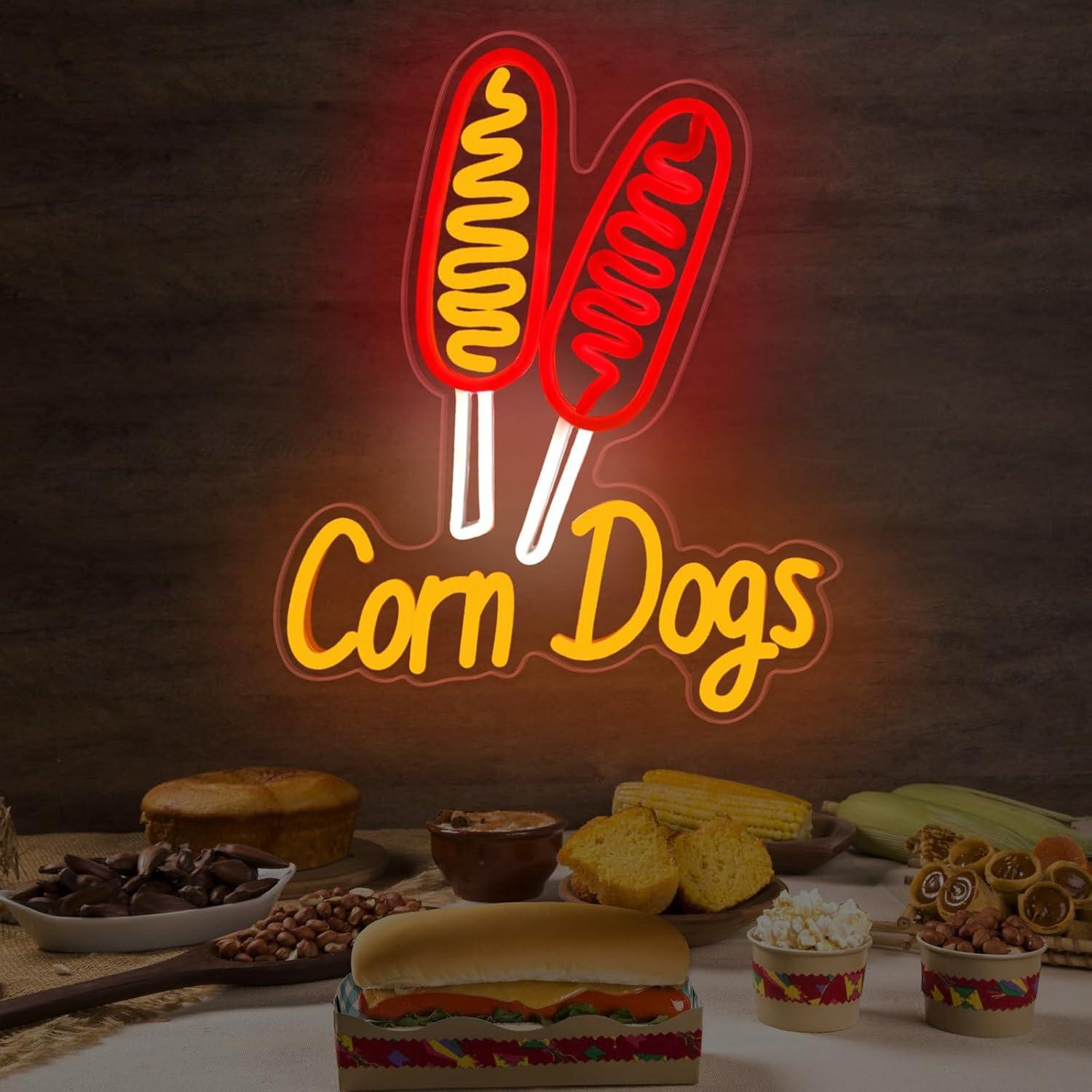 Corn Dog Neon Sign Snack USB D - đánh giá và giá Restaurant Lighting Decoration
