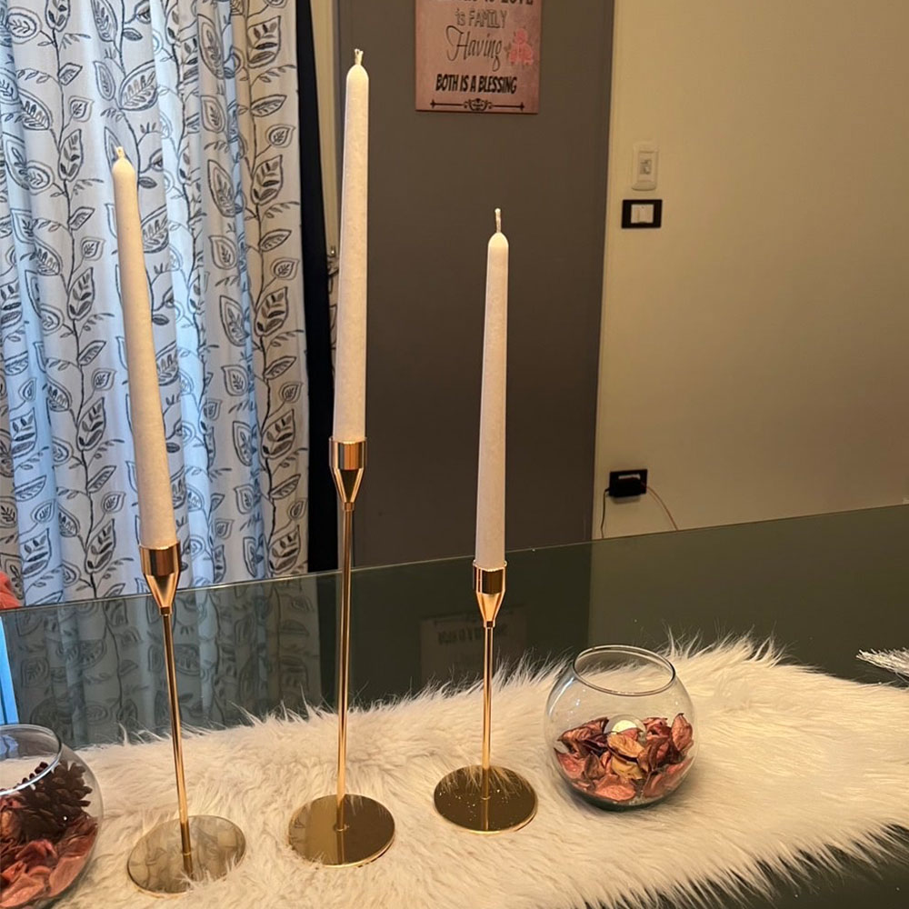 Simple Taper Pillar Acrylic Mo - đánh giá và giá Candle Holder Set