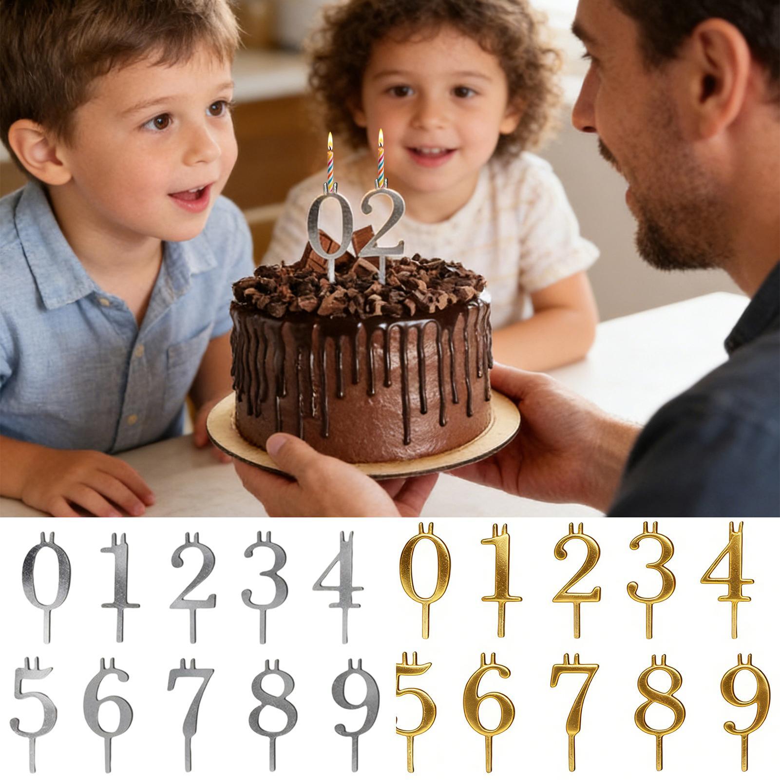 10pcs 0-9 Number Cake Toppers  - đánh giá và giá Candle Holder Set